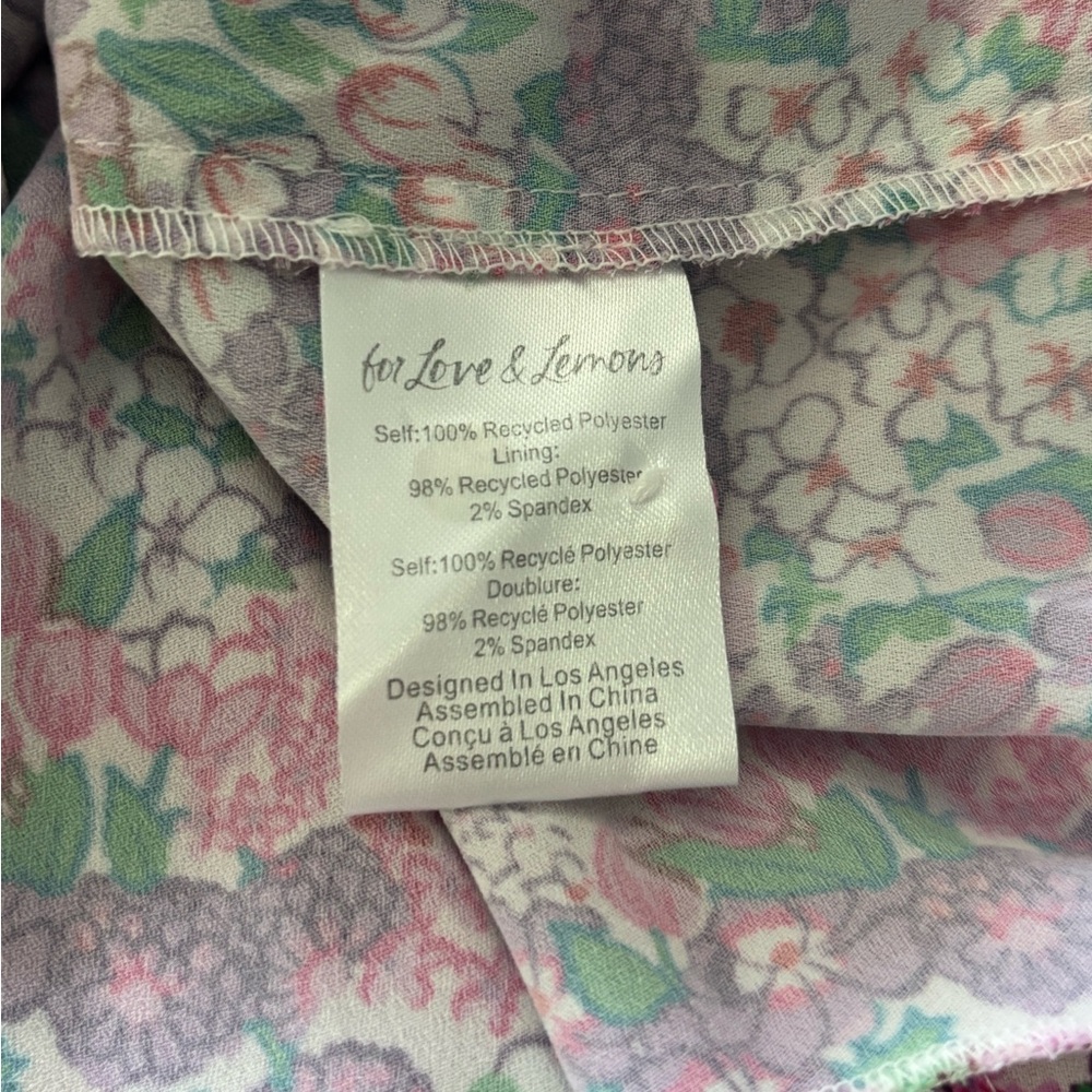 For Love and Lemons - XS Katarina Floral Mini Dress - Picture 11 of 12